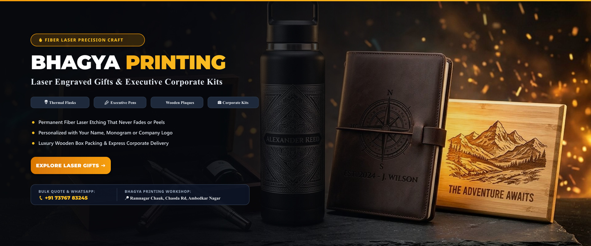 Laser Engraving on Vacuum Flask Bottle in 30 Seconds! 🔥